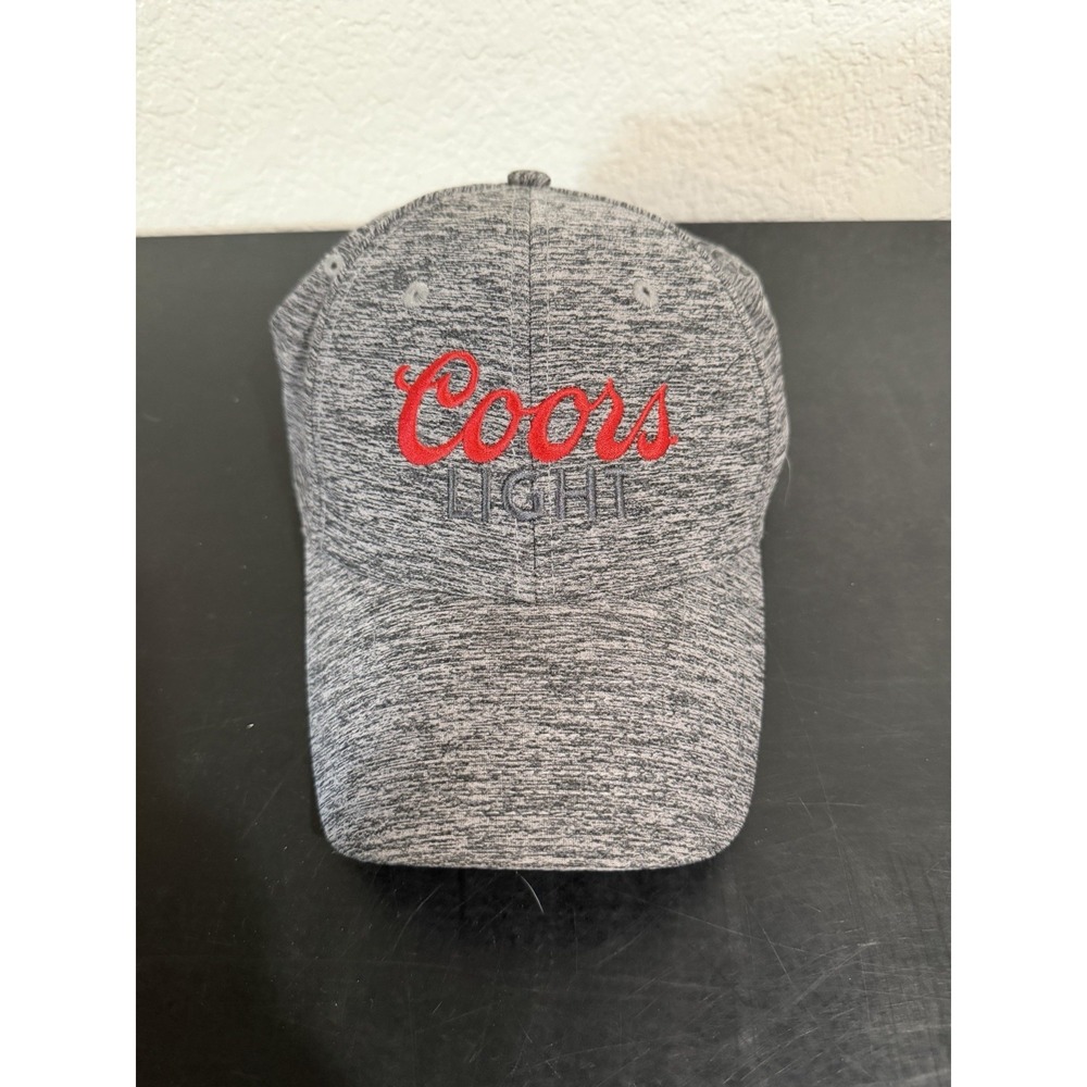 Coors light beer grey snapback hat baseball cap, OS